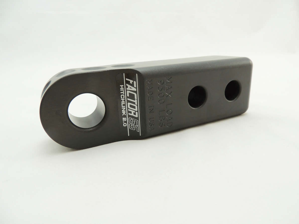 Factor 55 - 00020-06 - Winch Shackle - HitchLink 2.0 Reciever Shackle Mount 2 Inch Receivers Gray