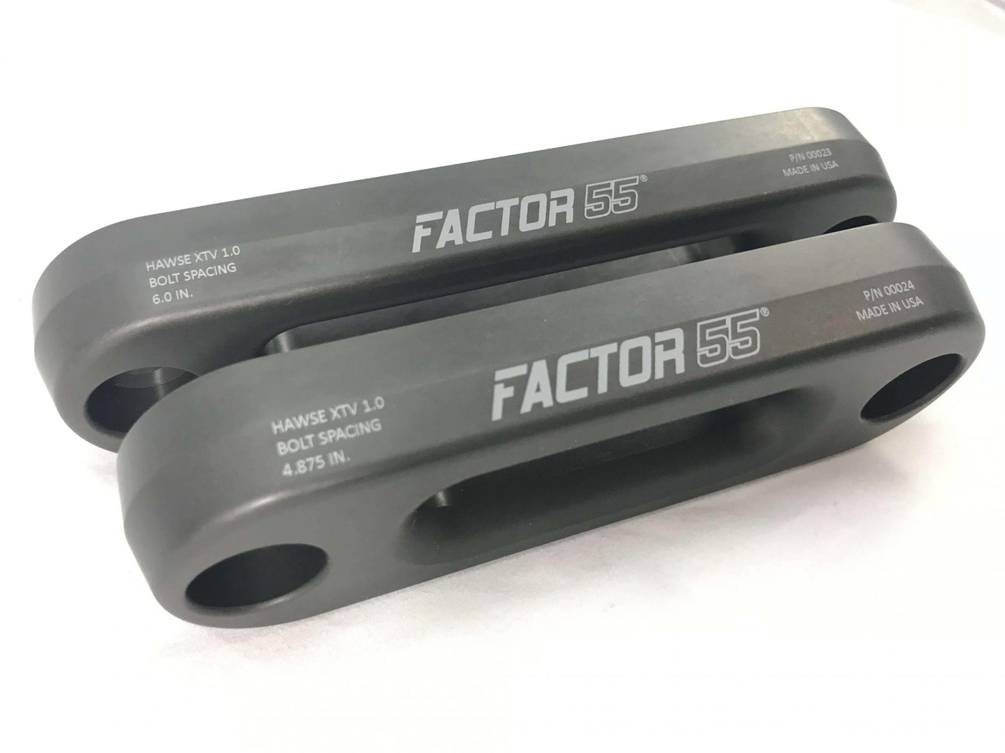 Factor 55 - 00024 - Winch Fairlead - XTV Hawse Fairlead 4.875 Inch Powersports UTV/ATV Gun Metal Gray