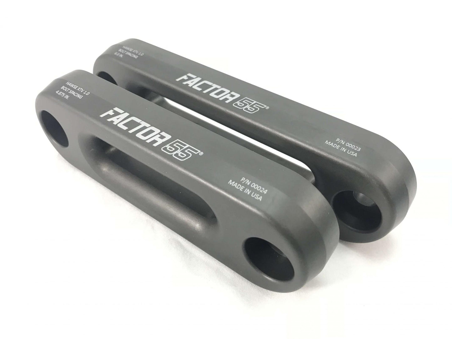 Factor 55 - 00024 - Winch Fairlead - XTV Hawse Fairlead 4.875 Inch Powersports UTV/ATV Gun Metal Gray