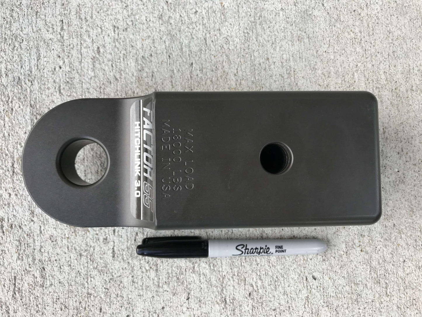 Factor 55 - 00027-06 - Winch Shackle - HitchLink 3.0 Reciever Shackle Mount 3 Inch Receivers Anodized Gray