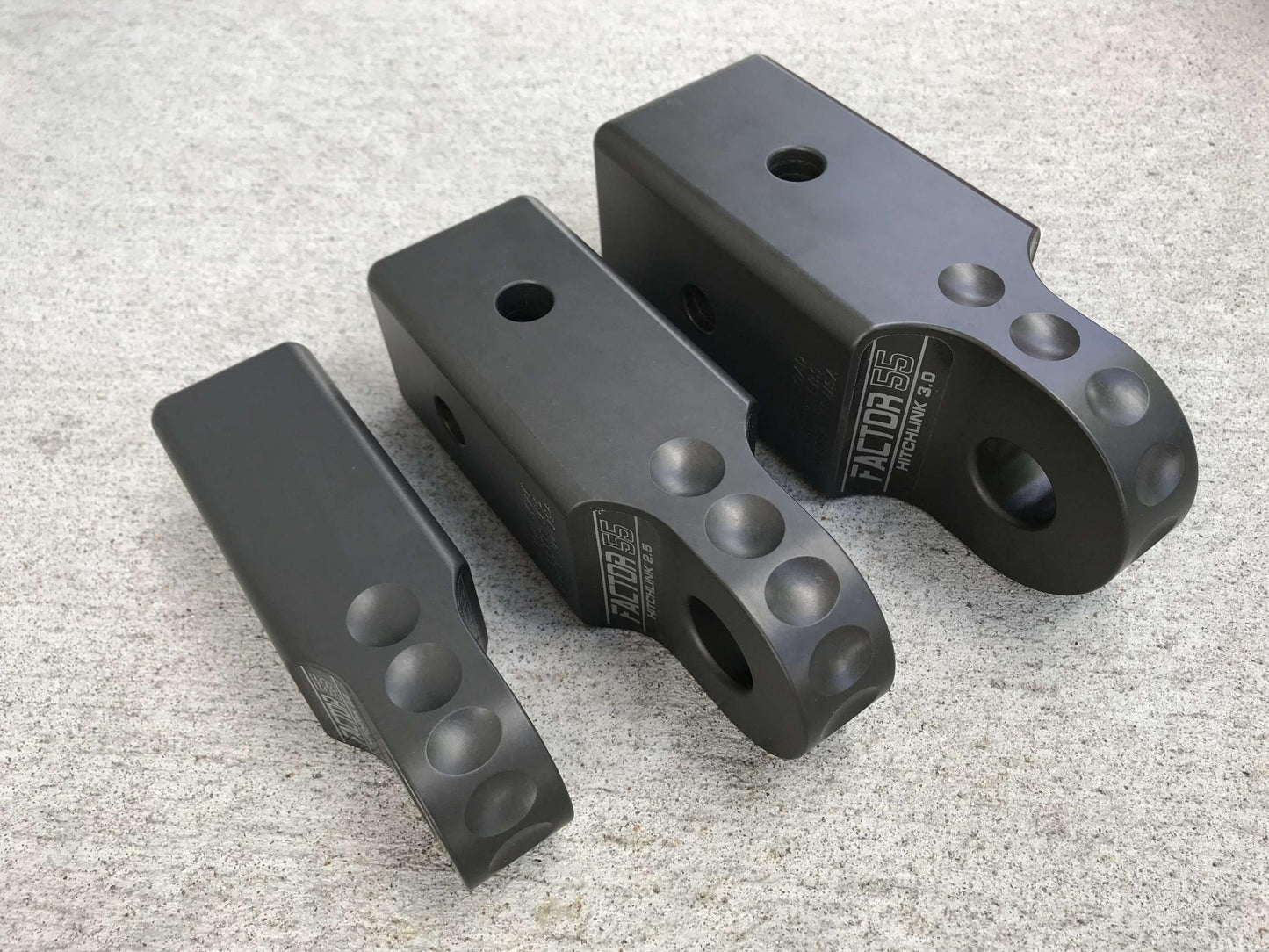 Factor 55 - 00027-06 - Winch Shackle - HitchLink 3.0 Reciever Shackle Mount 3 Inch Receivers Anodized Gray