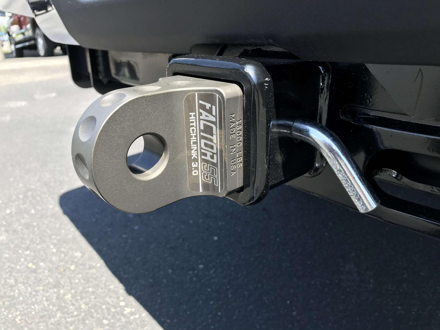 Factor 55 - 00027-06 - Winch Shackle - HitchLink 3.0 Reciever Shackle Mount 3 Inch Receivers Anodized Gray