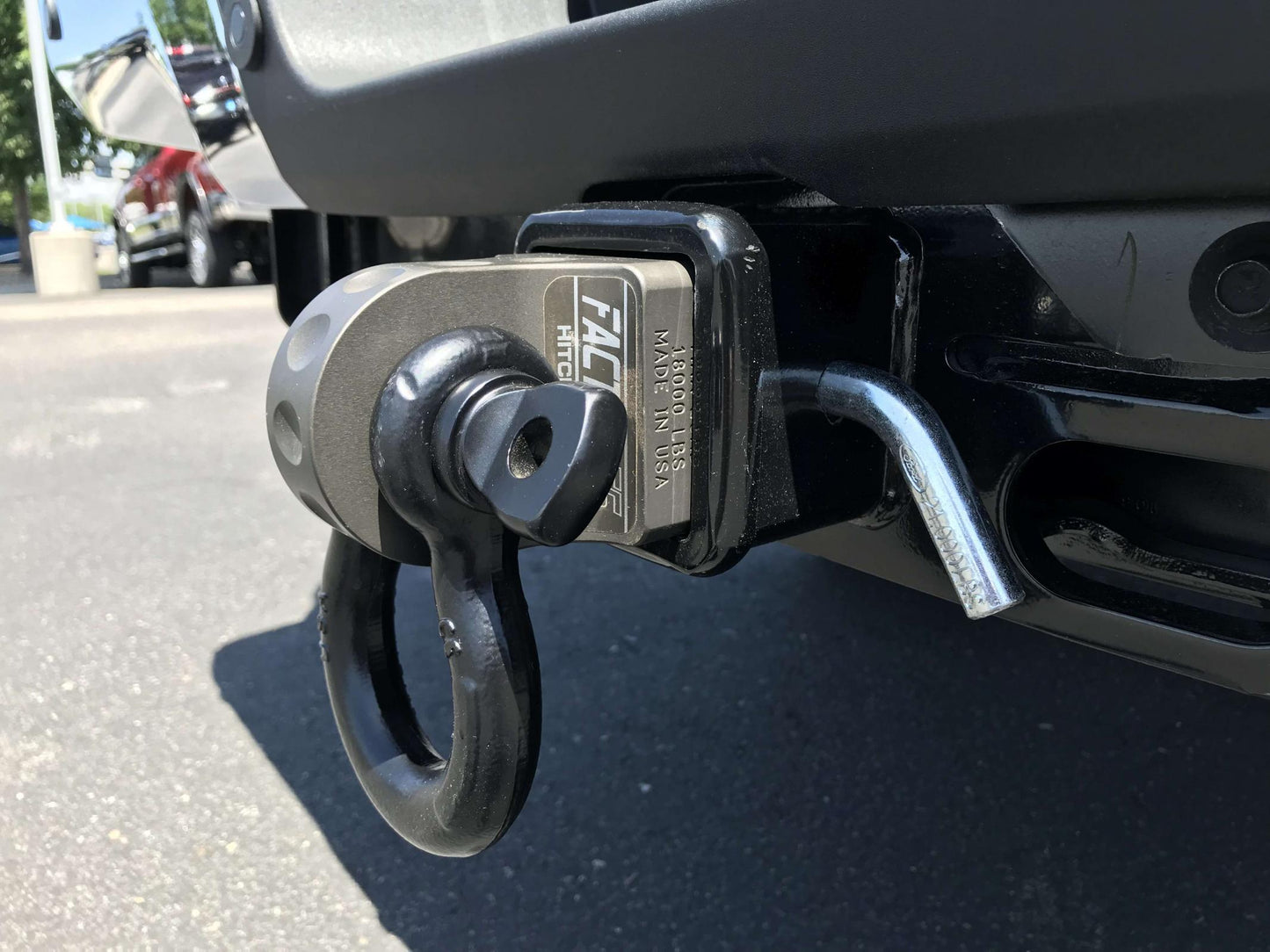 Factor 55 - 00027-06 - Winch Shackle - HitchLink 3.0 Reciever Shackle Mount 3 Inch Receivers Anodized Gray