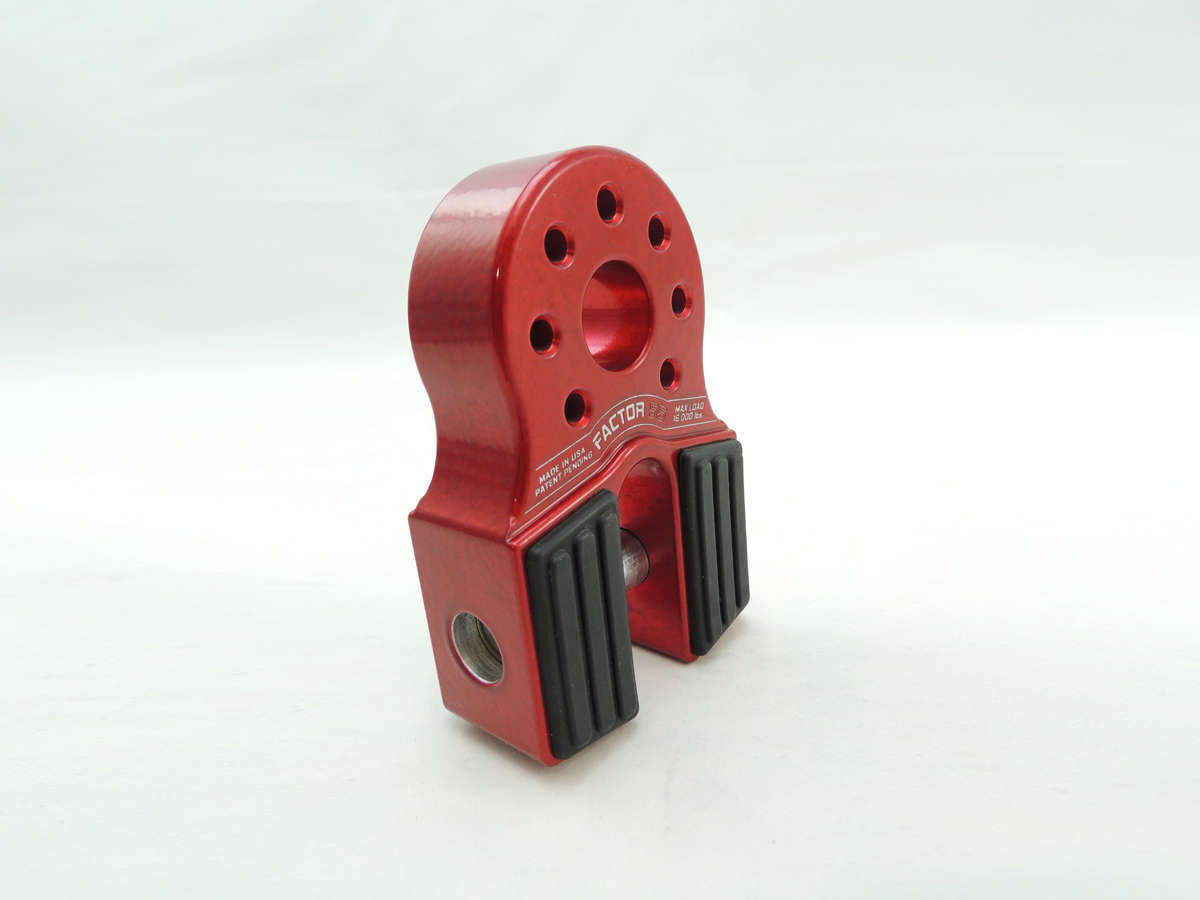 Factor 55 - 00050-01 - Winch Shackle - FlatLink Winch Shackle Mount Assembly Red