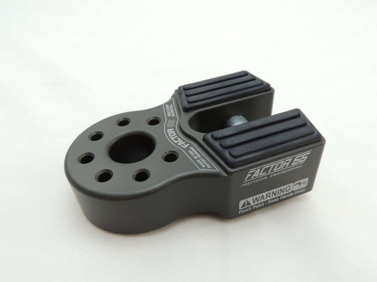 Factor 55 - 00050-06 - Winch Shackle - FlatLink Winch Shackle Mount Assembly Gray