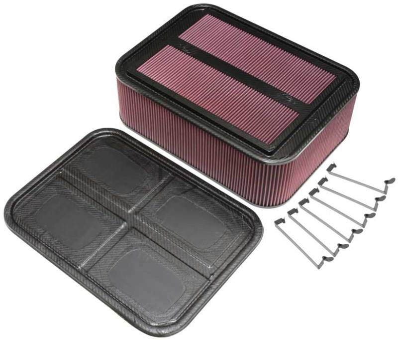 K&N Engineering 100-8567 Custom Racing Assembly Carbon Fiber Air Box - Large