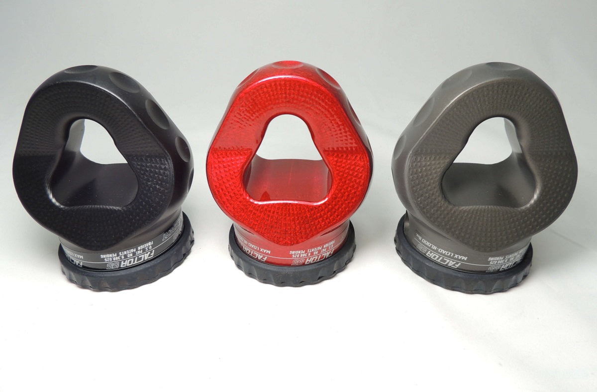 Factor 55 - 00310-01 - Winch Shackle - ProLink E Expert Shackle Mount Assembly Red