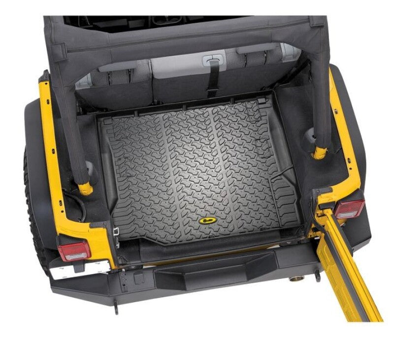 Bestop 11-18 Jeep Wrangler JK Rear Cargo Liner (Black) – Custom-Fitted Protection for Jeep Cargo Area