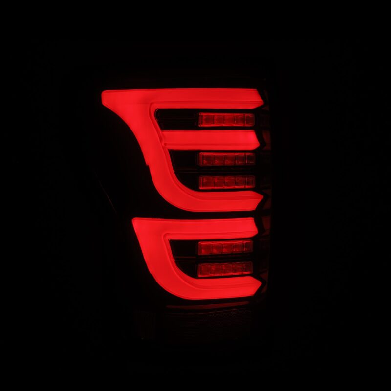 AlphaRex LUXX-Series LED Tail Lights for 2007–2013 Toyota Tundra, Black Red – ARX670050