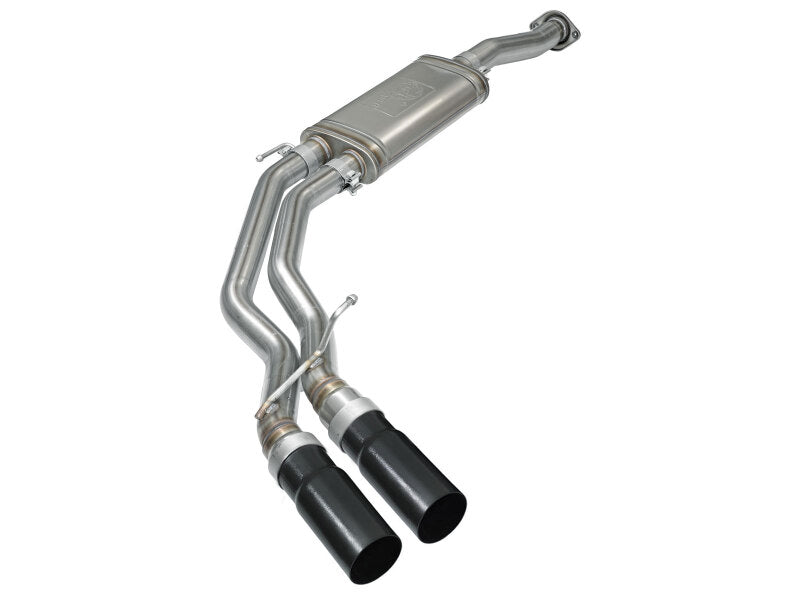aFe Rebel Series 3-Inch Stainless Steel Cat-Back Exhaust with Black Tips for 2015-2020 Ford F-150