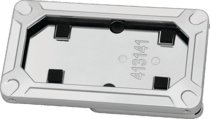 Kuryakyn Nova Side-Mount License Plate Frame Gloss Chrome - 3141