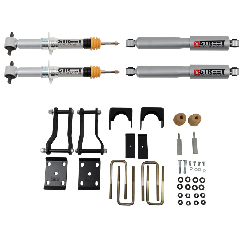 Belltech 1044SP Street Performance Lowering Kit for 2019-2023 Ford Ranger 2WD, 2-Inch Front and 4-Inch Rear Drop