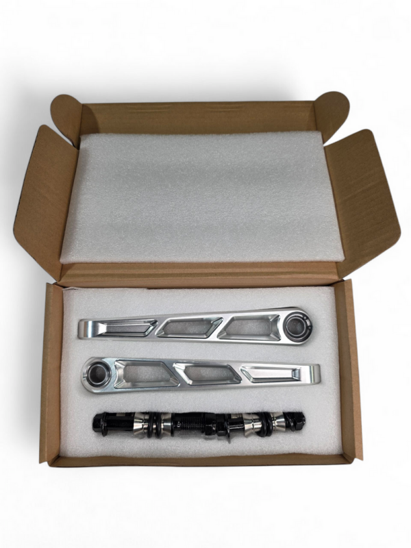 Elektric Offroad 2024+ Can-Am Maverick R Front Sway Bar Links Anodized Clear