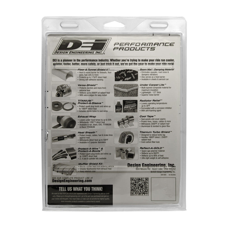 DEI Reflect-A-Cool™ Heat Barrier Sheet, Part Number 10461, Self-Adhesive 12 x 24 Inch
