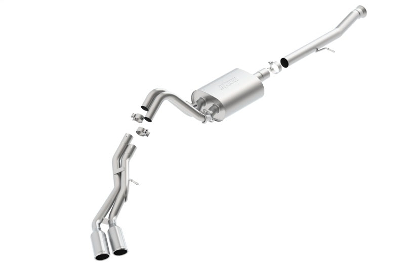 Borla 140653 S-Type Cat-Back Exhaust System for 2015-2020 Cadillac Escalade ESV and GMC Yukon Denali XL 6.2L V8