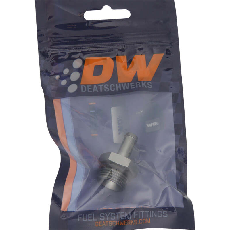 DeatschWerks DWK6-02-0510 8AN ORB Male to 5/16-Inch Male Barb Fitting