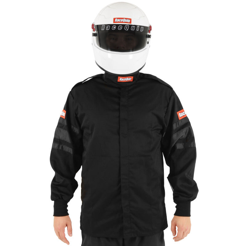 RaceQuip rqp111003RQP Black SFI-1 Single-Layer Race Jacket - Medium