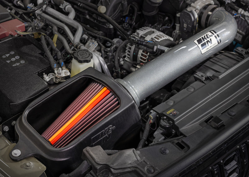 K&N Engineering NextGen Aluminum Cold Air Intake System for Jeep Wrangler and Gladiator 3.6L V6 (Part KN-70-1576)