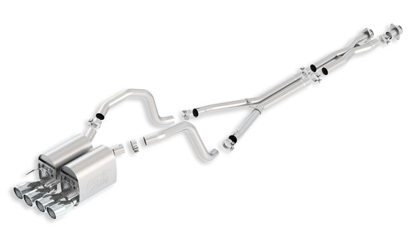 Borla ATAK Cat-Back Exhaust System 140453 for 2005-2008 Chevrolet Corvette C6 6.0L/6.2L V8