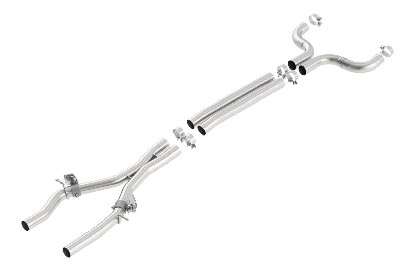 Borla 60610 X-Pipe with Mid-Pipes and AFM Valves for 2016–2024 Chevrolet Camaro SS