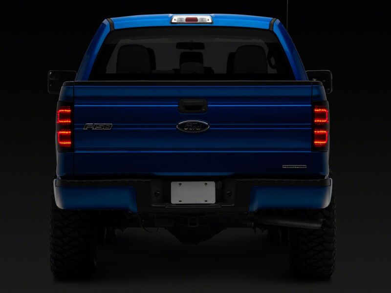 Raxiom Ford F-150 Styleside Axial Series LED Tail Lights with Black Housing and Smoked Lens – Part T582534