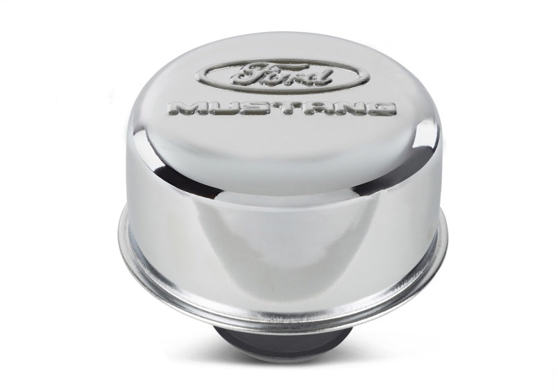 Ford Racing FRP302-220 Chrome Breather Cap with Ford Mustang Logo