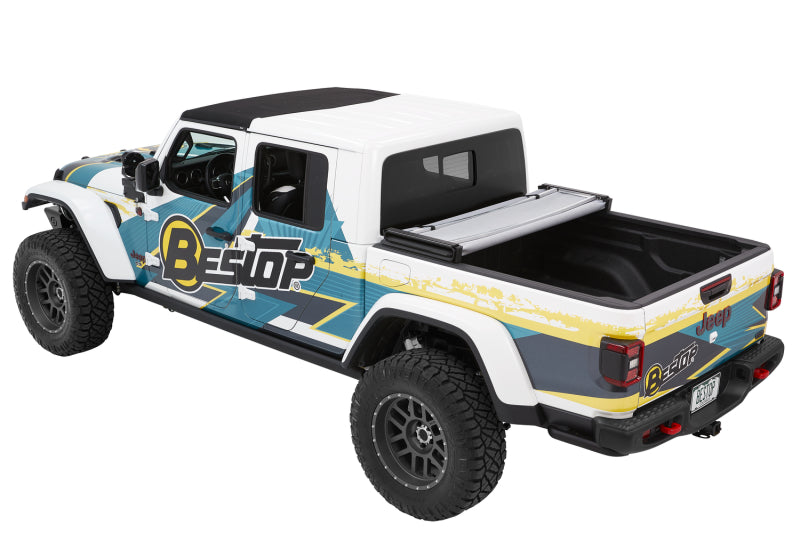 Bestop EZFold Soft Tonneau Cover for 2020-2026 Jeep Gladiator 5 ft Bed - Premium Black Twill