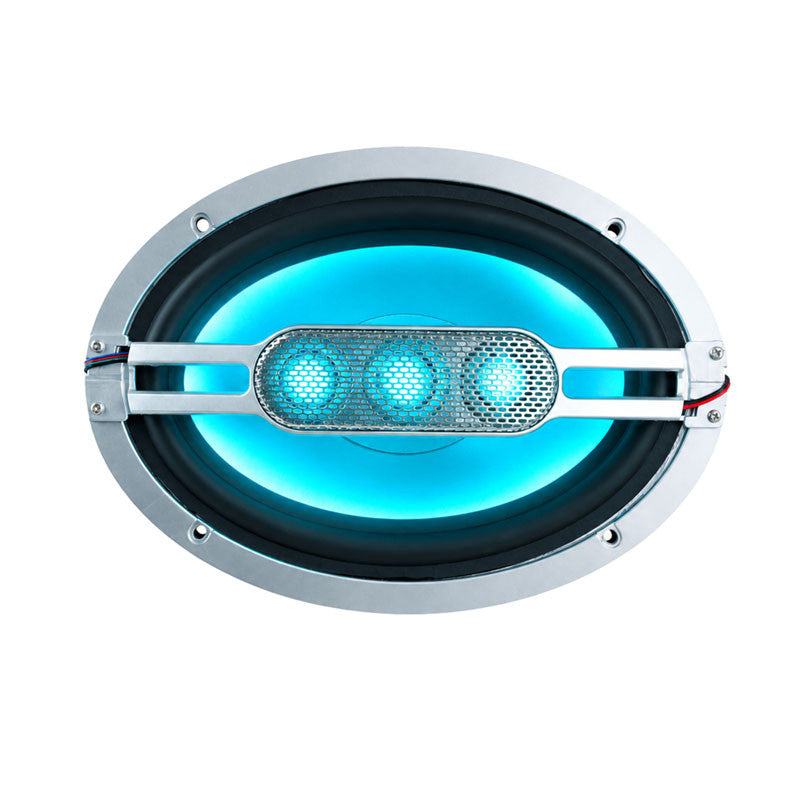 Memphis - MM694 - MARINE 6x9" 2-WAY SPKR B&W GRILLES WITH RGB LED