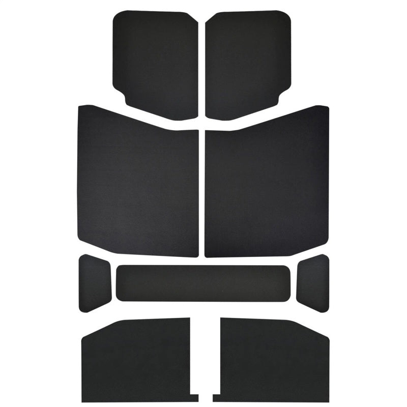 DEI 2018-Up Jeep Wrangler JL 4-Door Leather Look Headliner 9-pc - Black