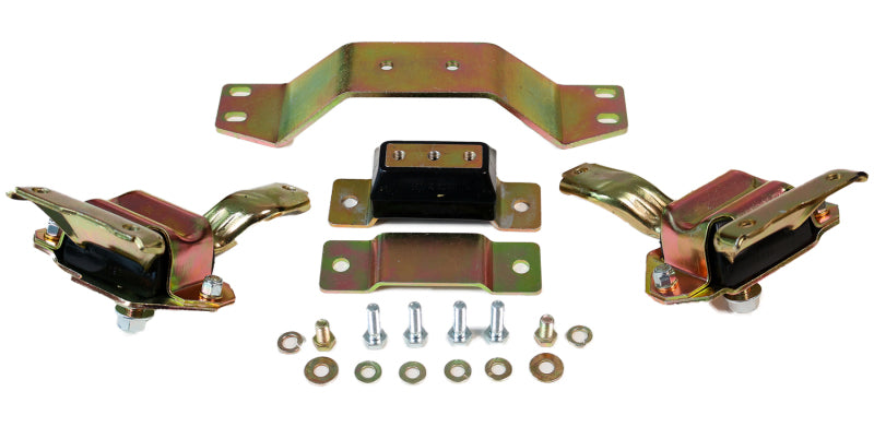 Energy Suspension - eng4.1130G - 1999-2004 Ford Mustang 4.6L V8 Black Motor and Transmission Mount Set