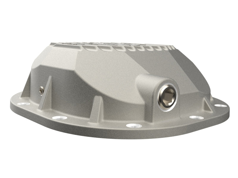 aFe POWER Street Series Rear Differential Cover, Raw with Machined Fins, Ford 8.8 Axle, Part Number 46-71410A