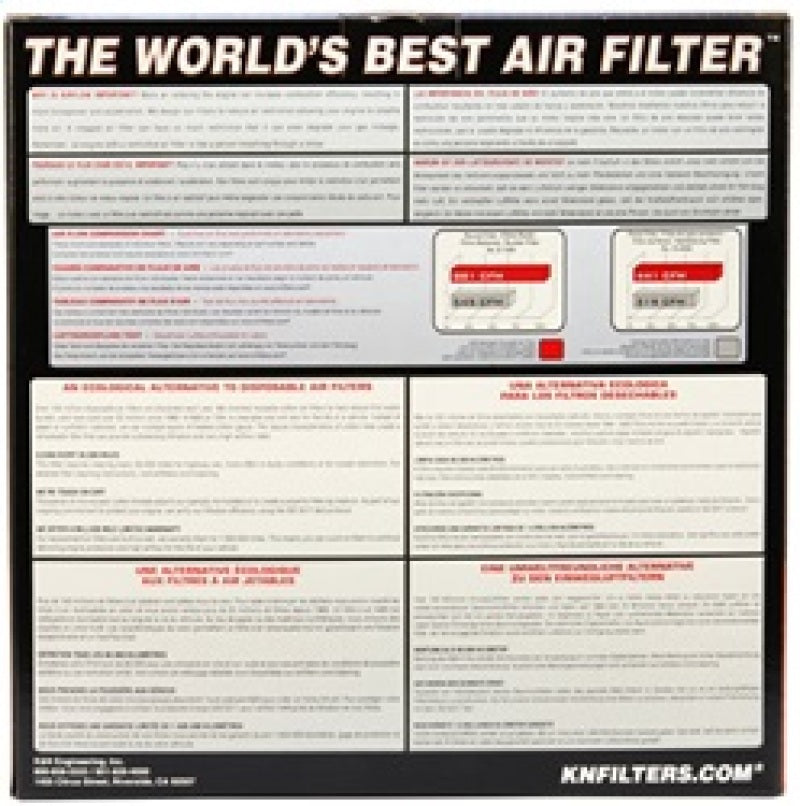 K&N Engineering E-2990 High-Flow Replacement Air Filter for Nissan 280ZX Turbo