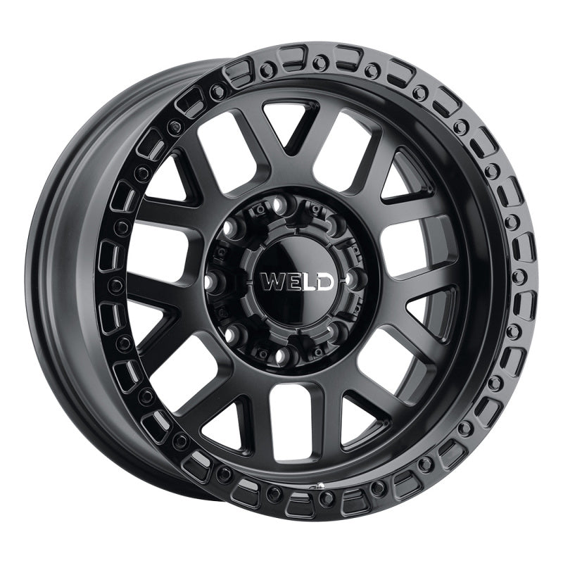 Weld W104 20X9 Cinch 6X135 6X139.7 ET00 BS5.00 Satin Black / Gloss Black 106.1