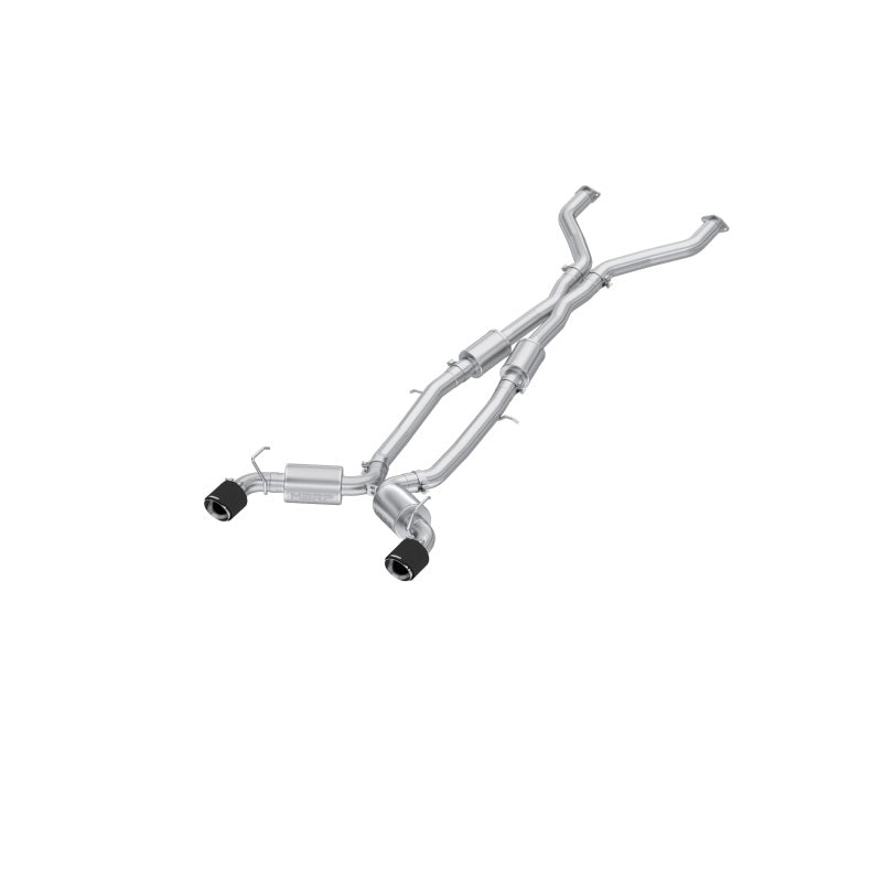 MBRP S44083CF Armor Pro 3-Inch Cat-Back Exhaust System with Carbon Fiber Tips for 2023-2026 Nissan Z 3.0L