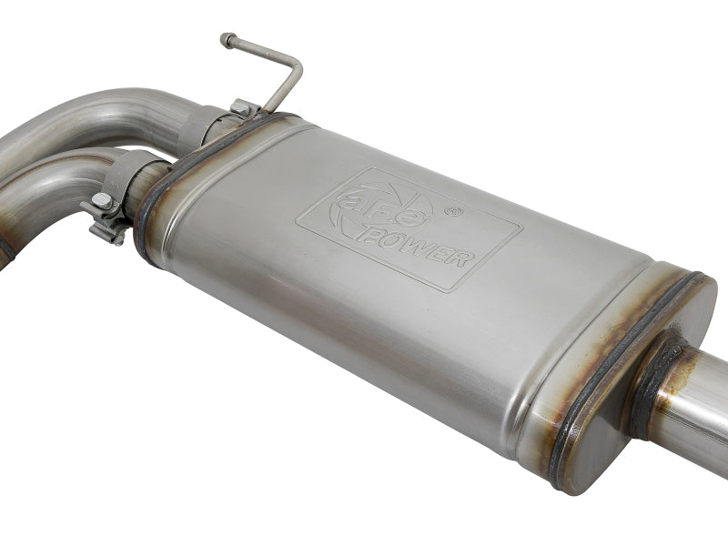 aFe Rebel Series 3-Inch Cat-Back Exhaust with Dual Mid-Side Exit Polished Tips for 2016-2023 Toyota Tacoma V6 3.5L, Part Number 49-46032-P