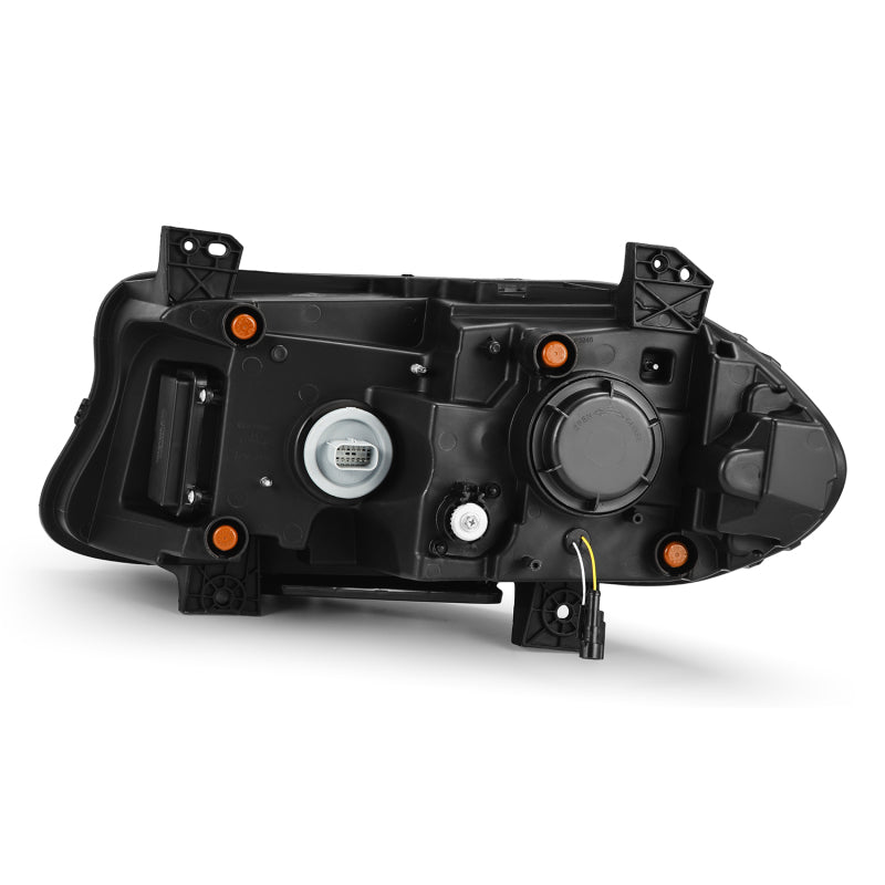 AlphaRex ARX880500 Nova-Series LED Projector Headlights for 2015–2023 Dodge Charger, Alpha-Black with Active Light, Sequential Signal and Switchback DRL