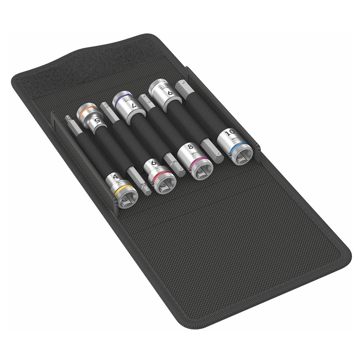 Wera 05003180001 Metric 3/8-Inch Drive HEX-Plus Holding Socket Set, 7-Piece