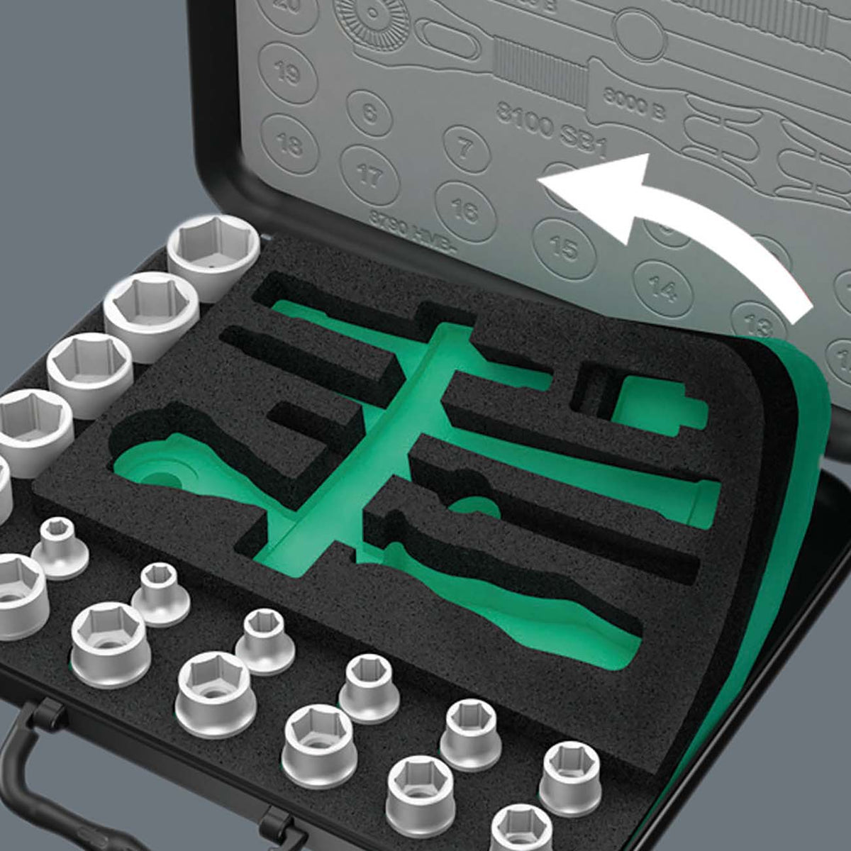 Wera 41-Piece SAE 1/4-Inch Drive Speed Ratchet Socket and Bit Set