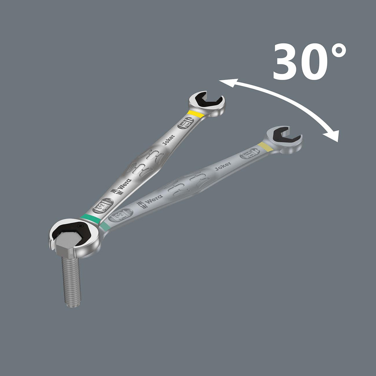 Wera 10mm/13mm Double Open-Ended Wrench
