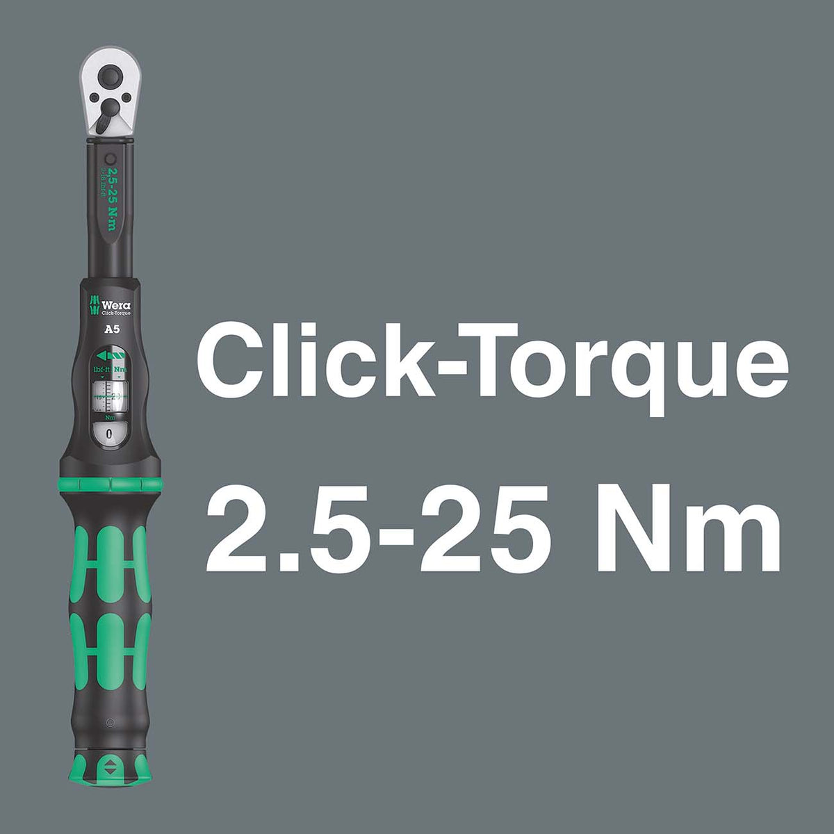 Wera 05004180001 1/4-Inch Drive Metric Torque Wrench and Bit Set for Bicycles and E-Bikes, 2.5-25 Nm