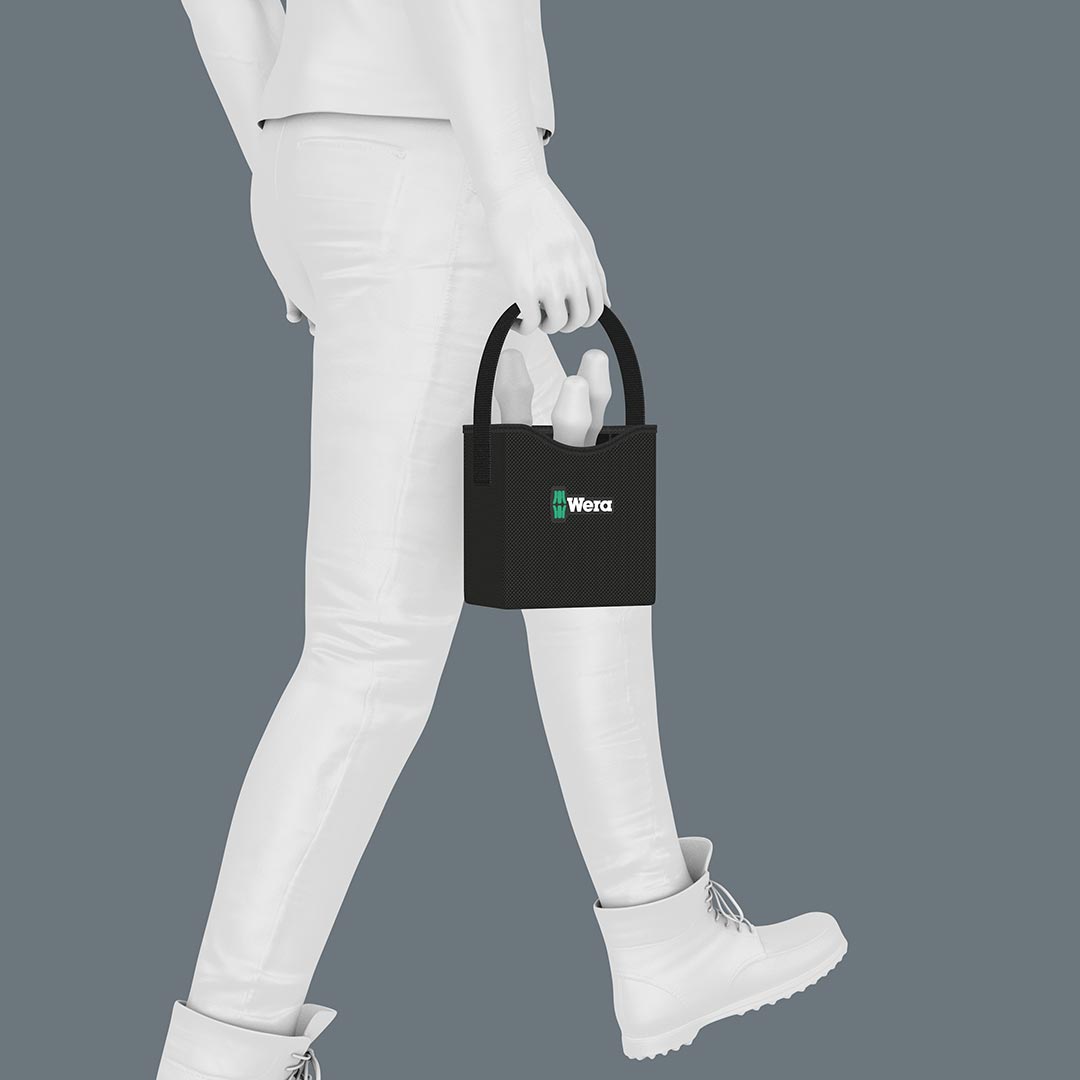 Wera 2GO 4-Tool Quiver with Adjustable Partitions