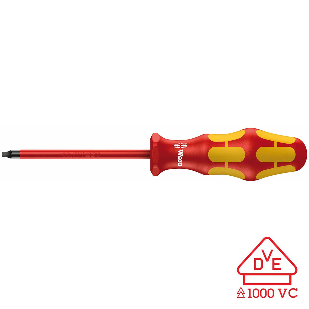 Wera 05004784001 VDE Insulated Square SQ #2 x 8 in Screwdriver