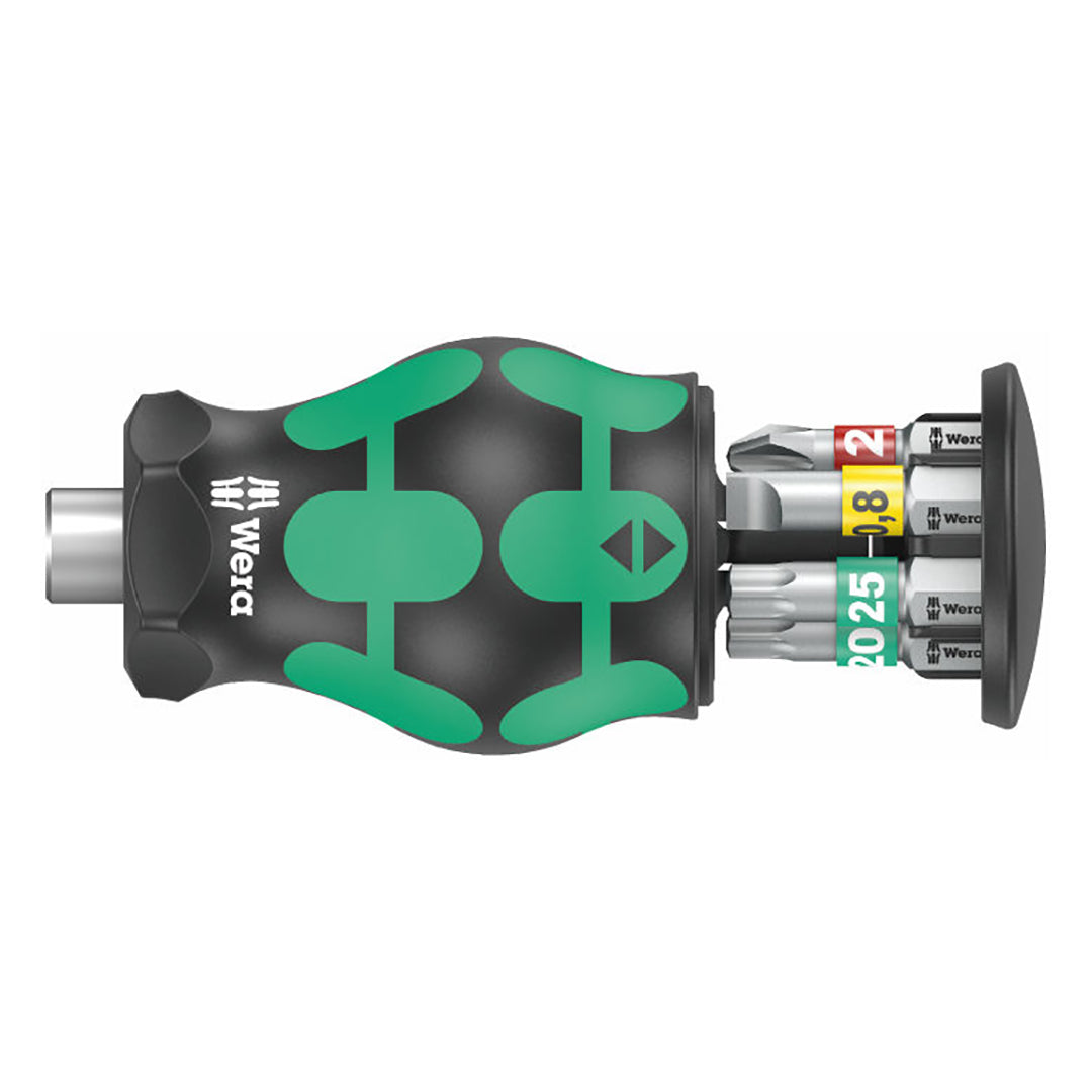 Wera Bitholding Stubby Screwdriver with 6 Bits