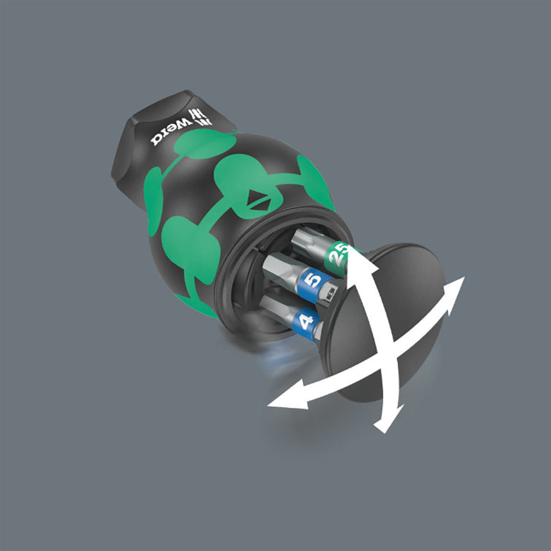 Wera Bitholding Stubby Screwdriver with 6 Bits