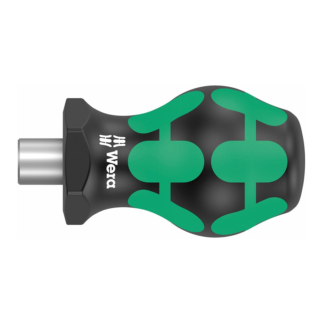 Wera Stubby Magnetic 1/4-Inch Bit-Holding Screwdriver Handle 05008880001