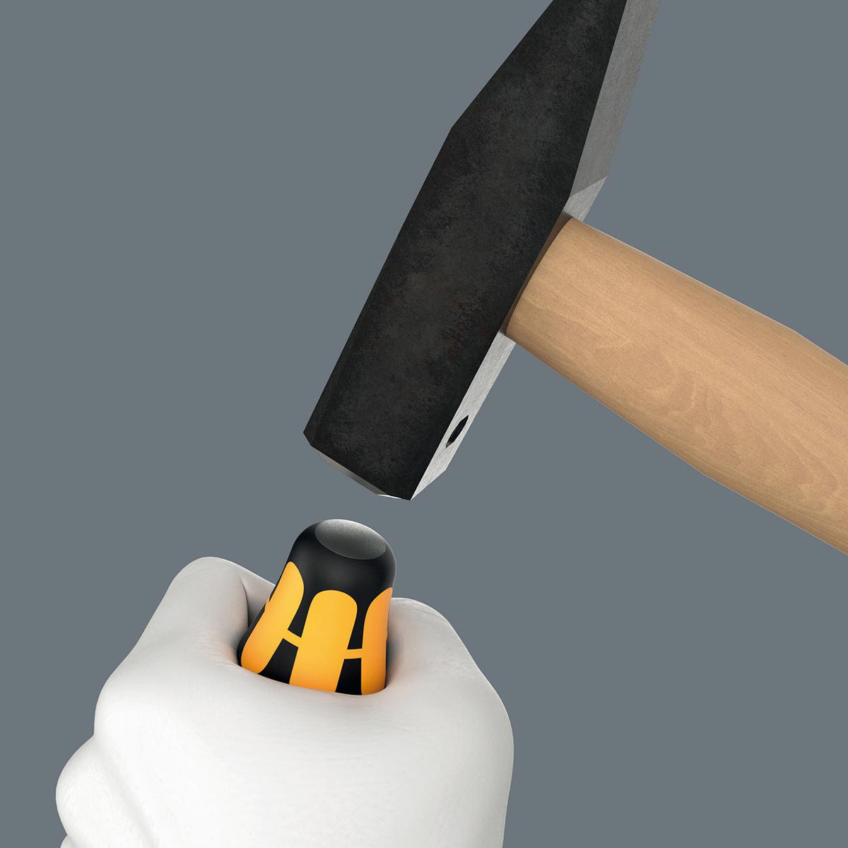Wera Chiseldriver Slotted Screwdriver 9.0 x 150 mm with Impact Cap