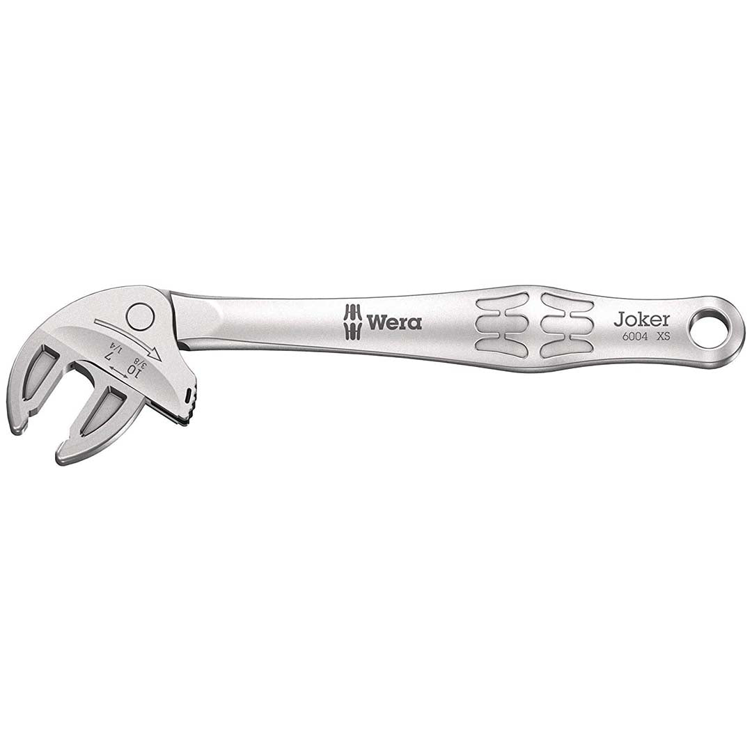 Wera Joker XS Self-Setting Combination Wrench, 7–10 mm and 1/4–3/8 in