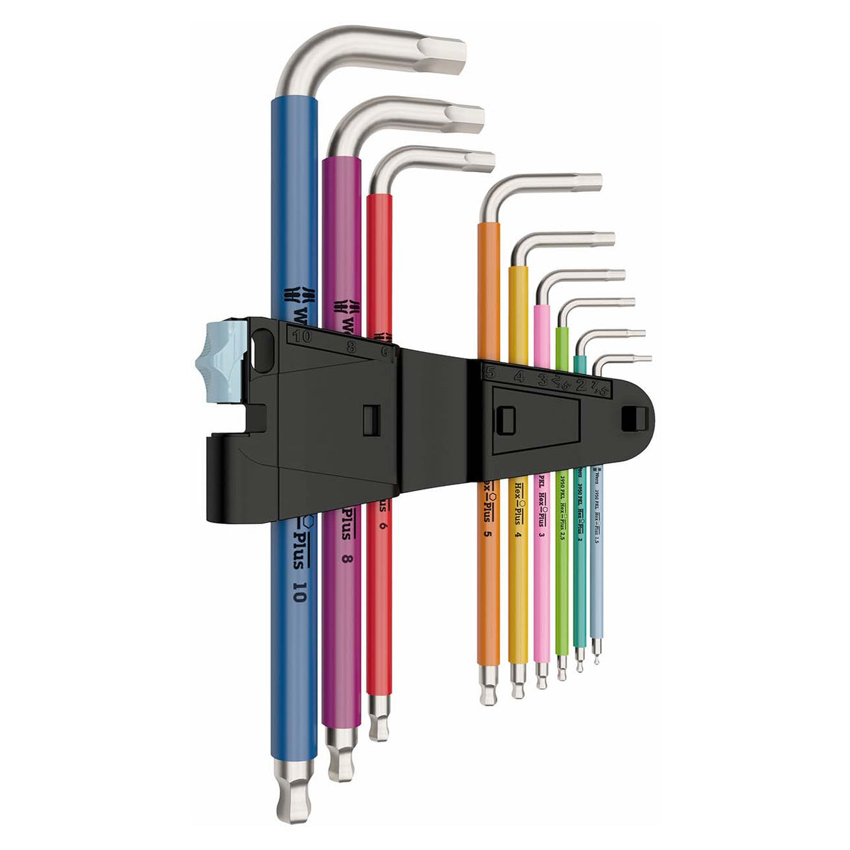Wera Metric Hex-Plus Allen Wrench Set, 9-Piece, Part 05022669001