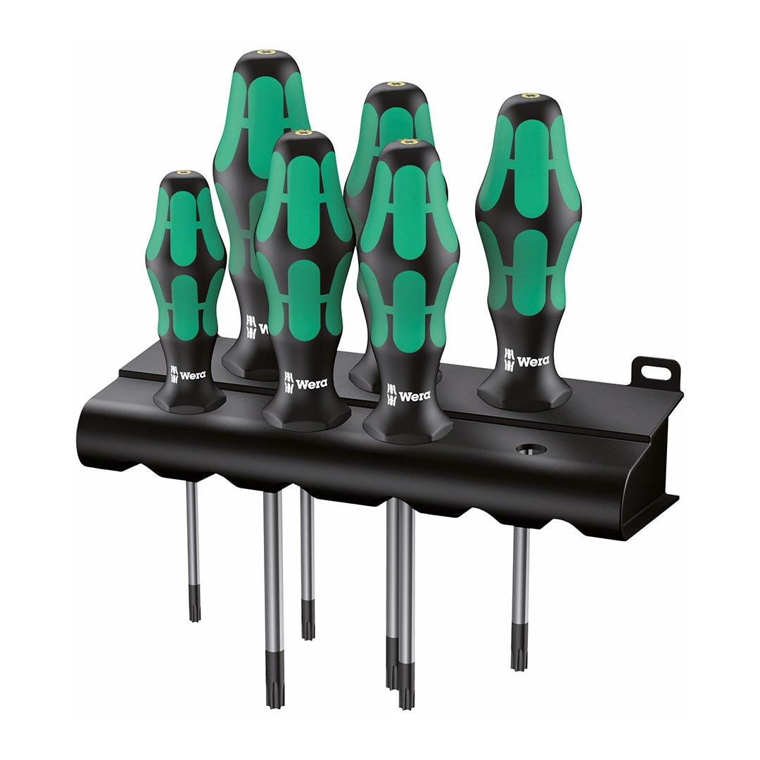 Wera TORX Screwdriver Set with Rack, 6-Piece Set
