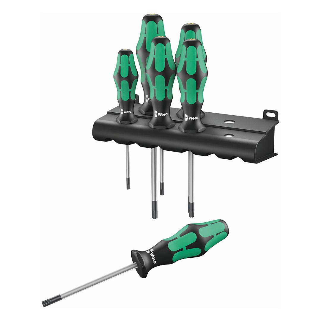 Wera TORX Screwdriver Set with Rack, 6-Piece Set